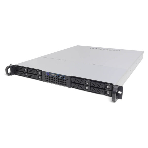 Серверный корпус 1U NR-D155-HS8MS 8xHot Swap SAS/SATA  (EATX 12x13, Slim CD, 650mm) черный