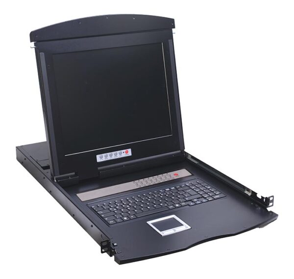 Консоль 1U NR-MDR2716UDL, 17" TFT, 16 портов KVM, Монитор, клав, тачпад, кабели 16шт, Negorack — изображение 6