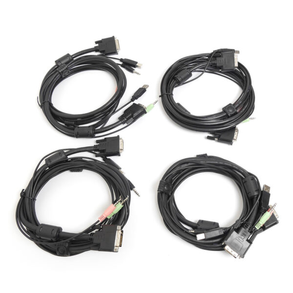 Консоль 1U NR-MSR2704DVI rev2, 4 порта KVM, кабели 4шт, Negorack — изображение 12