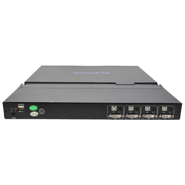 Консоль 1U NR-MSR2904DVI rev2, 4 порта KVM, кабели 4шт, Negorack — изображение 4