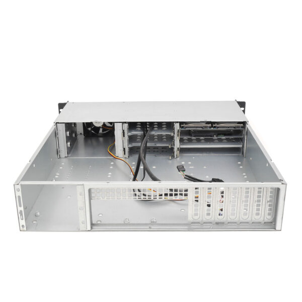 Серверный корпус 2U NR-N2442 600Вт (MicroATX, 4x5.25ext (6x3.5int), 2x3.5int, 480mm), чёрный, NegoRack — изображение 4