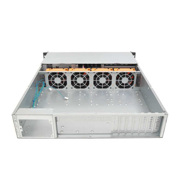 Серверный корпус 2U NR-N2542 500Вт (MicroATX, 4x5.25ext (6x3.5int), 2x3.5int, 550mm), чёрный, NegoRack — изображение 8