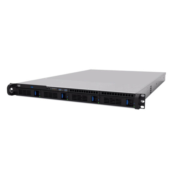 Серверный корпус 1U NR-R1004 600Вт 4xHot Swap SAS/SATA (ATX 10"x12", 2x2.5" int, Slim CD, 550mm)