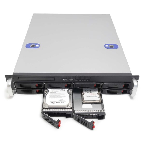 Серверный корпус 2U NR-R2008rev2 2x400Вт 8xHot Swap SAS/SATA (ATX 10x12, 550mm), черный, Negorack — изображение 3