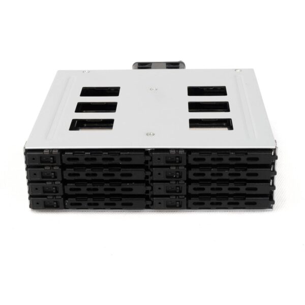 Корзина NR-SS88S 1 x 5.25" с салазками "горячей" замены для 8 х 2,5" SATA HDD SSD, черная — изображение 2