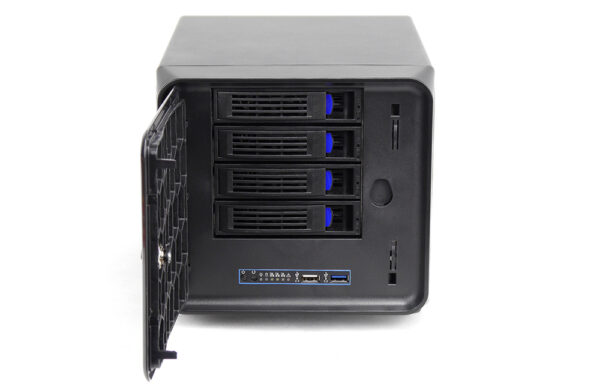 Корпус mini-ITX для NAS, 300Вт, 4xSAS/SATA Hotswap HDD, USB 3.0, 2.5" int, NR-ITX1 Negorack — изображение 7