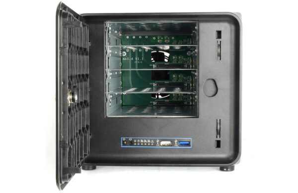 Корпус mini-ITX для NAS, 300Вт, 4xSAS/SATA Hotswap HDD, USB 3.0, 2.5" int, NR-ITX1 Negorack — изображение 10