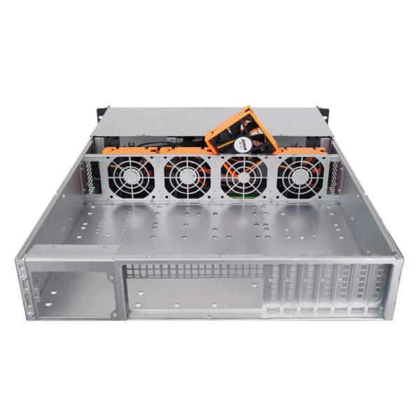 Серверный корпус 2U NR-N2542 2x600Вт (ATX 12x13, 4x5.25ext (6x3.5int), 2x3.5int, 550mm), чёрный, NegoRack — изображение 9