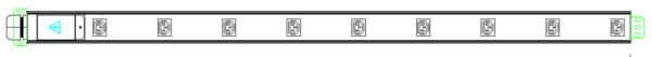 Блок силовых розеток NR-PDU9C13-3P-OE, 9 розеток C13, 32А, три фазы, клеммное соединени, Negorack — изображение 7