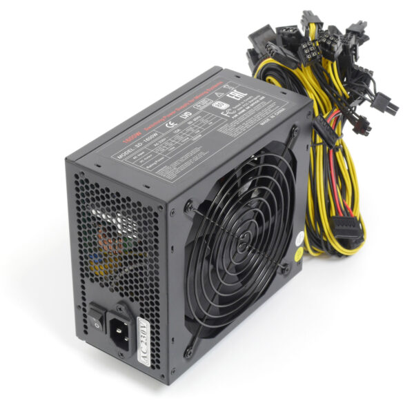 Блок питания ATX 1600Вт SD-1600W (24pin,8pin,PCI-E 2+6pin x6, IDE x6, SATA x4) PS/2, PFC, R-Senda