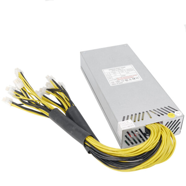 Блок питания 1U ATX SD-2400W-BTC, 2400Вт, 200A, PCI-E 8pin x10, 1U, КПД 90%, Negorack — изображение 2