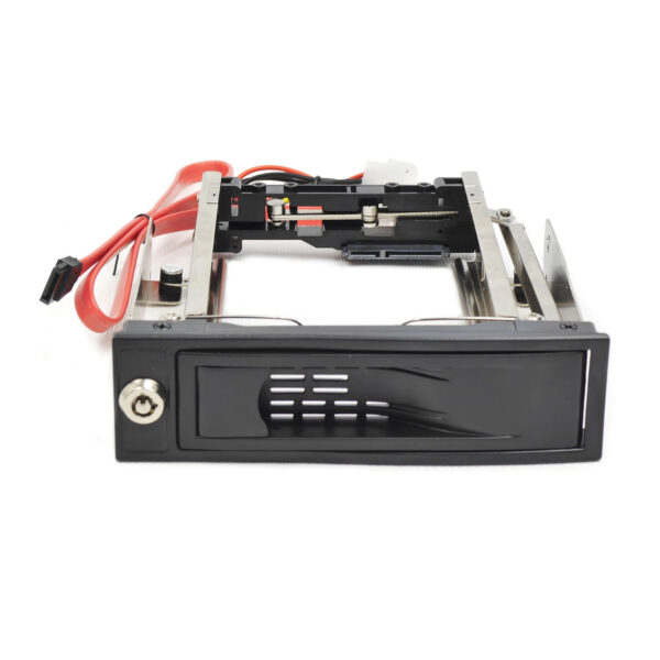 Корзина NR-BP11S 1x5, 25" с функцией "горячей замены" для 1х3.5" SATA HDD, металл, черная