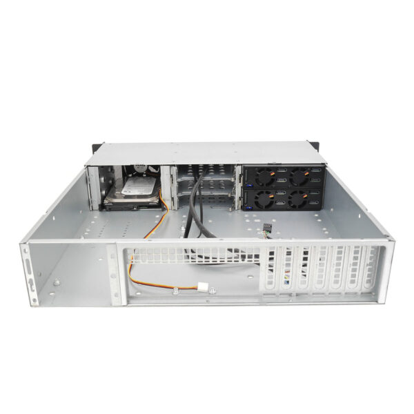 Серверный корпус 2U NR-N2442-H8 (EATX 12x13, 8x 2.5 HS SAS/SATA, 2x3.5int, 480mm), чёрный, NegoRack — изображение 4