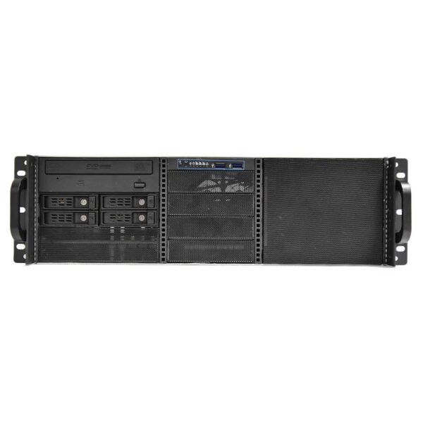 Серверный корпус 3U NR-N3415 2x600Вт (ATX 12x13, 6x5.25ext (10x3.5int), 4x3.5ext, 480мм) черный, NegoRack — изображение 3